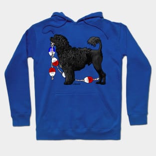 Portuguese Water Dog Lion with Float Line Hoodie